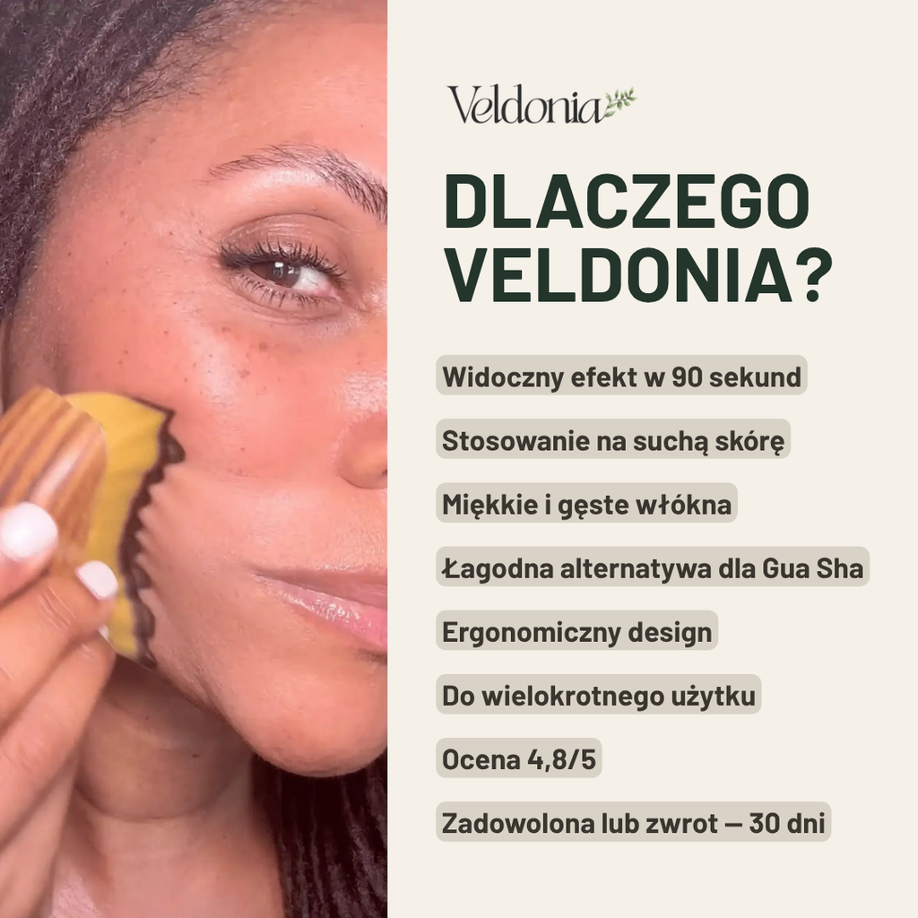 Veldonia | Szczotka do limfatycznego masażu twarzy